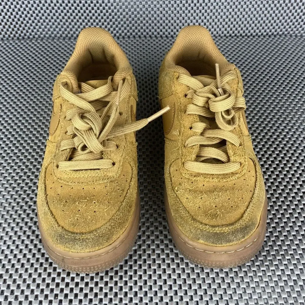 Nike Air Force 1 LV8  Sneakers Kids 2Y Brown Logo Lace Up Casual Outdoors